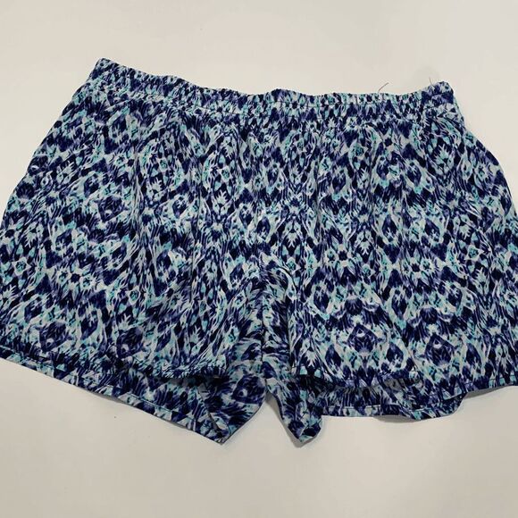 A.N.A A New Approach Women's Beach Shorts Ikat Blur Summer Purple Size Large - Picture 1 of 3